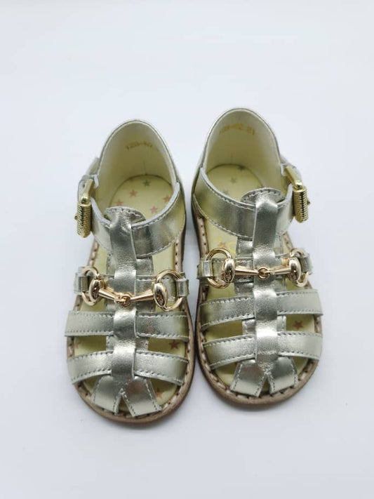 Designs by ELS Private Label Baby Sandals – Modern Gold