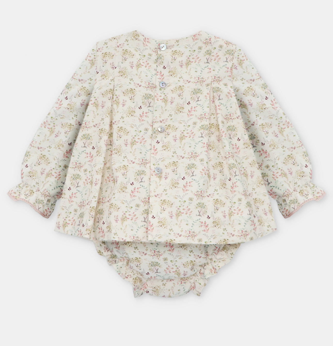 Martin Aranda Baby Girls AW Dress & Bloomers Set