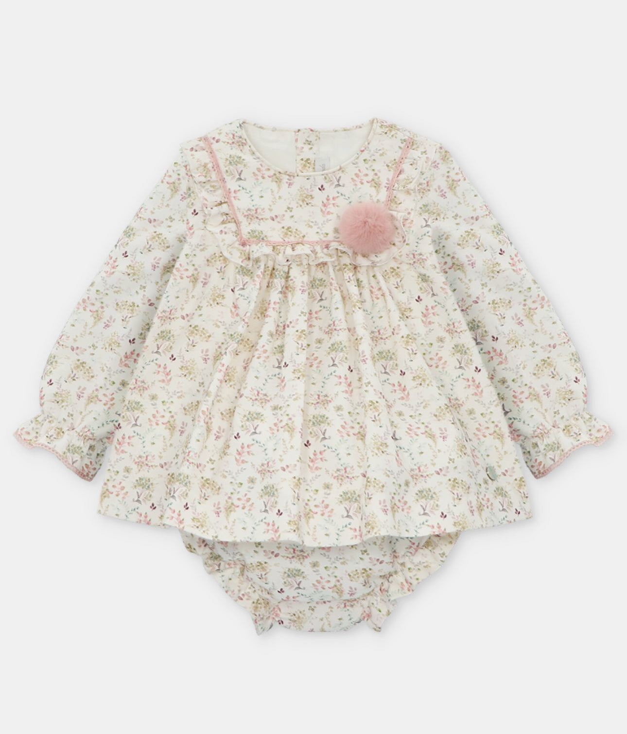 Martin Aranda Baby Girls AW Dress & Bloomers Set