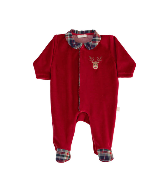 The Velour Prancer Boys Footie-By Baby Gi