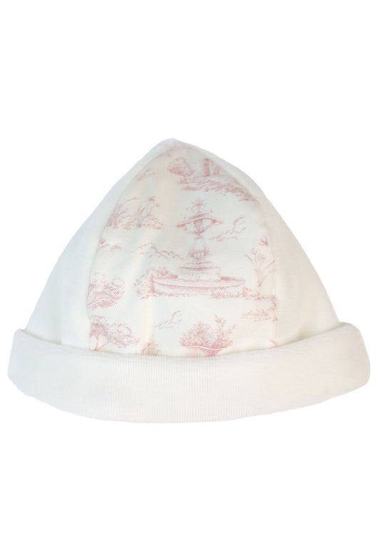 Baby Gi Ivory & Pink Hat