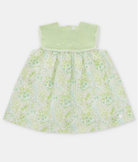 The Lime Girls Knitted & Woven Summer Dress