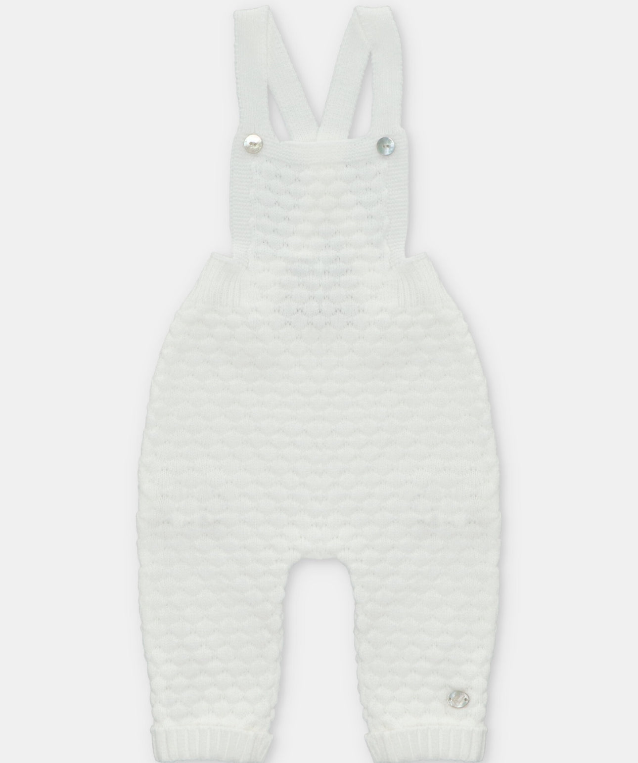 Snow Puff Knit overalls