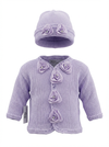 Gitta Knits Rosette Cardigan & Hat Set — PRE-ORDER