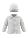 Gitta Knits Rosette Cardigan & Hat Set — PRE-ORDER