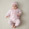 Pink Petal Three-Piece Cotton Knit Set
