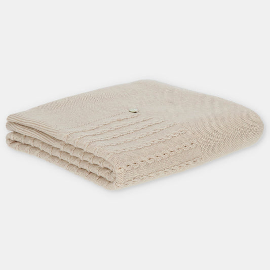 Martin Aranda  Baby Blanket-Light Beige