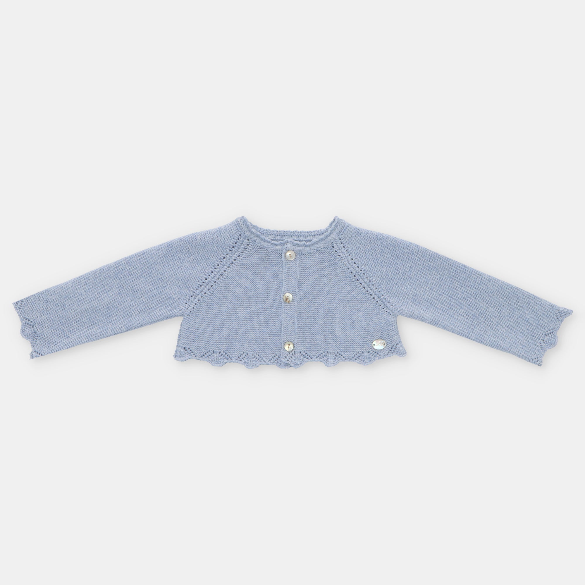Martin Aranda Girls  Spring Cardigan-Periwinkle Blue