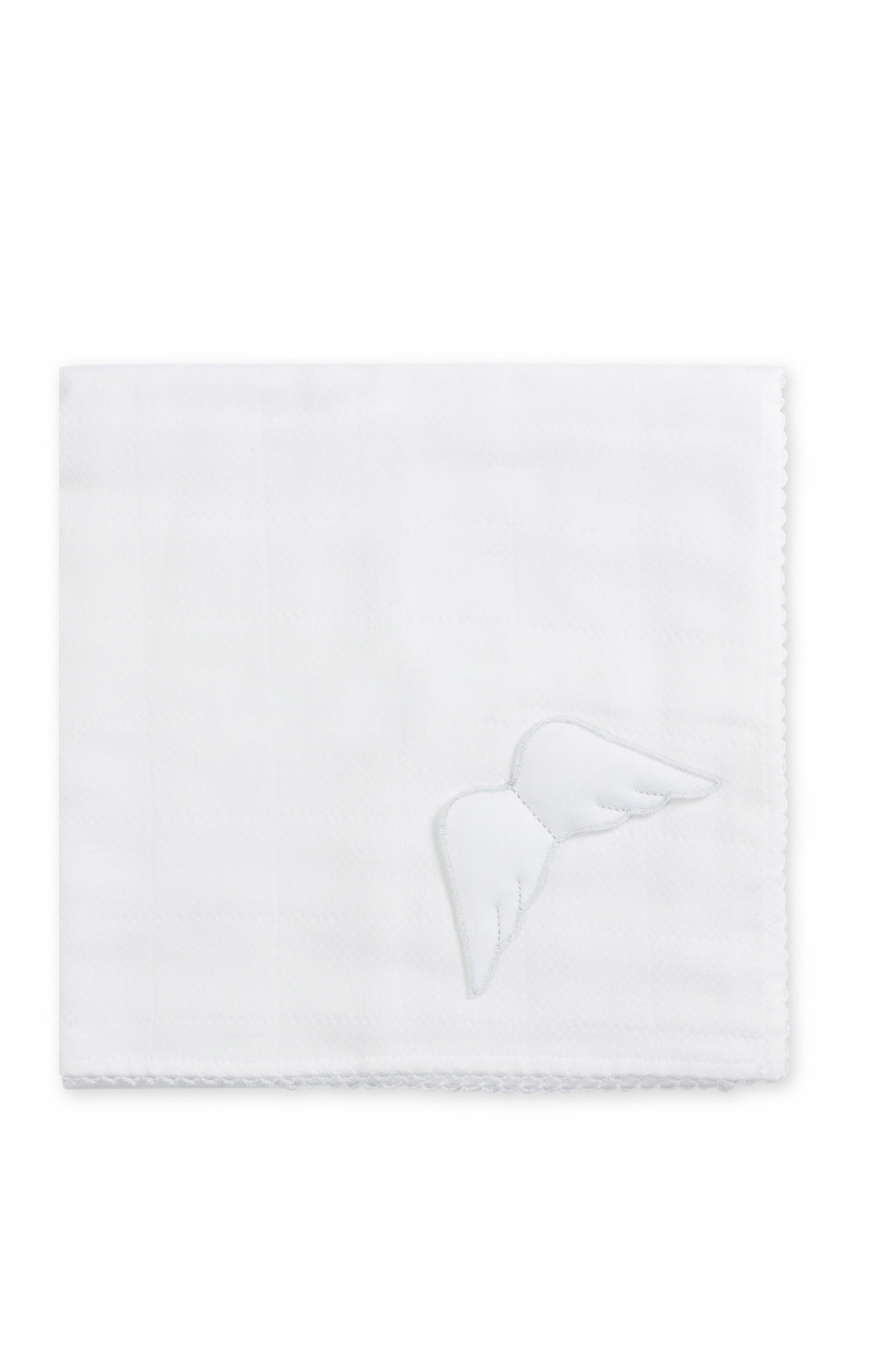 Baby Gi Angel Wings Muslin Square — Pure White