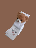 Meia Pata White Teddy Bear Sock