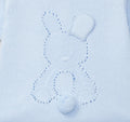 Dr.Kid  Knitted Bunny Pom-Pom Tail Baby Blanket