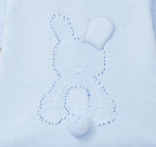 Dr.Kid  Knitted Bunny Pom-Pom Tail Baby Blanket