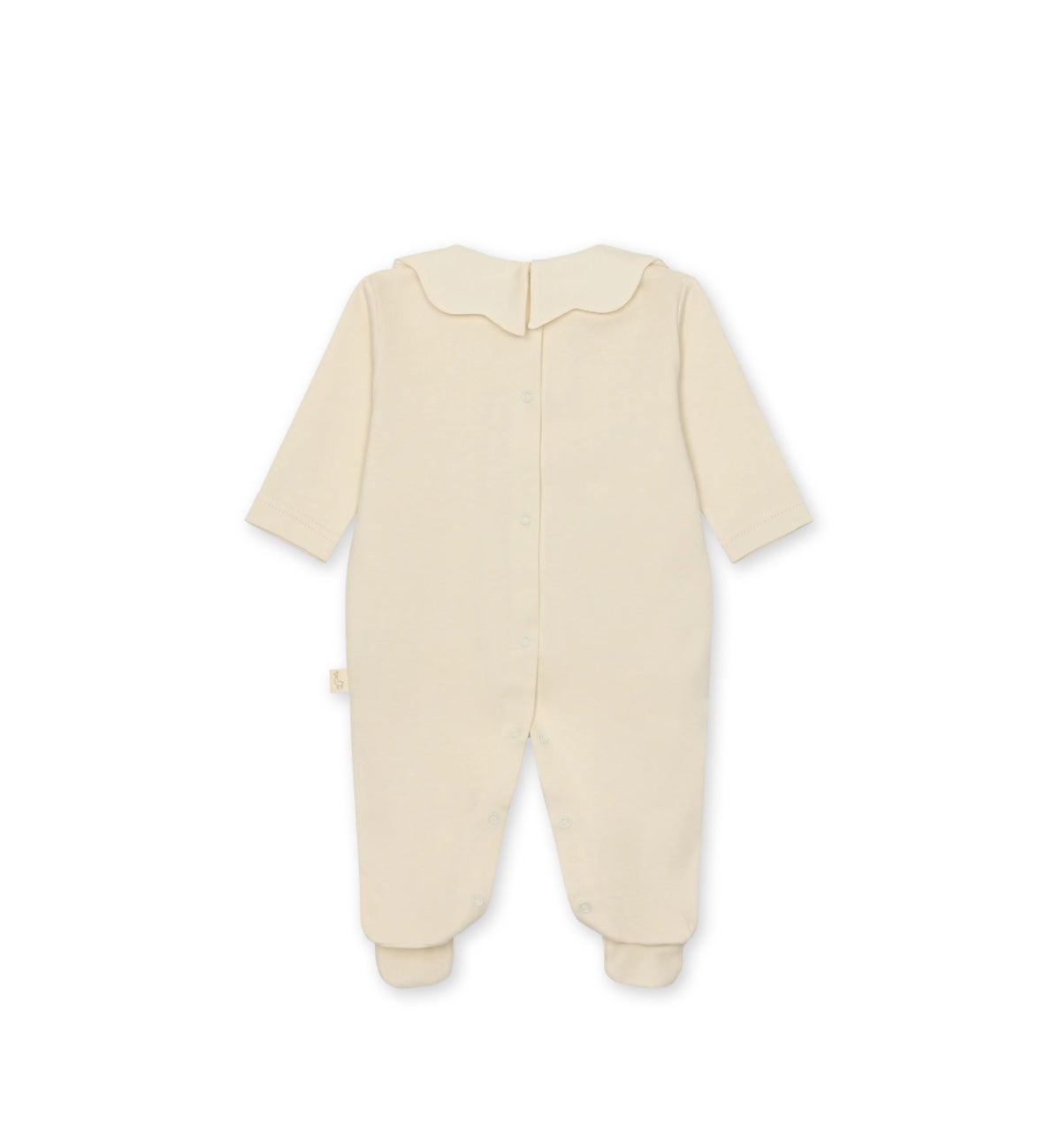 Scalloped Collar Baby Footie