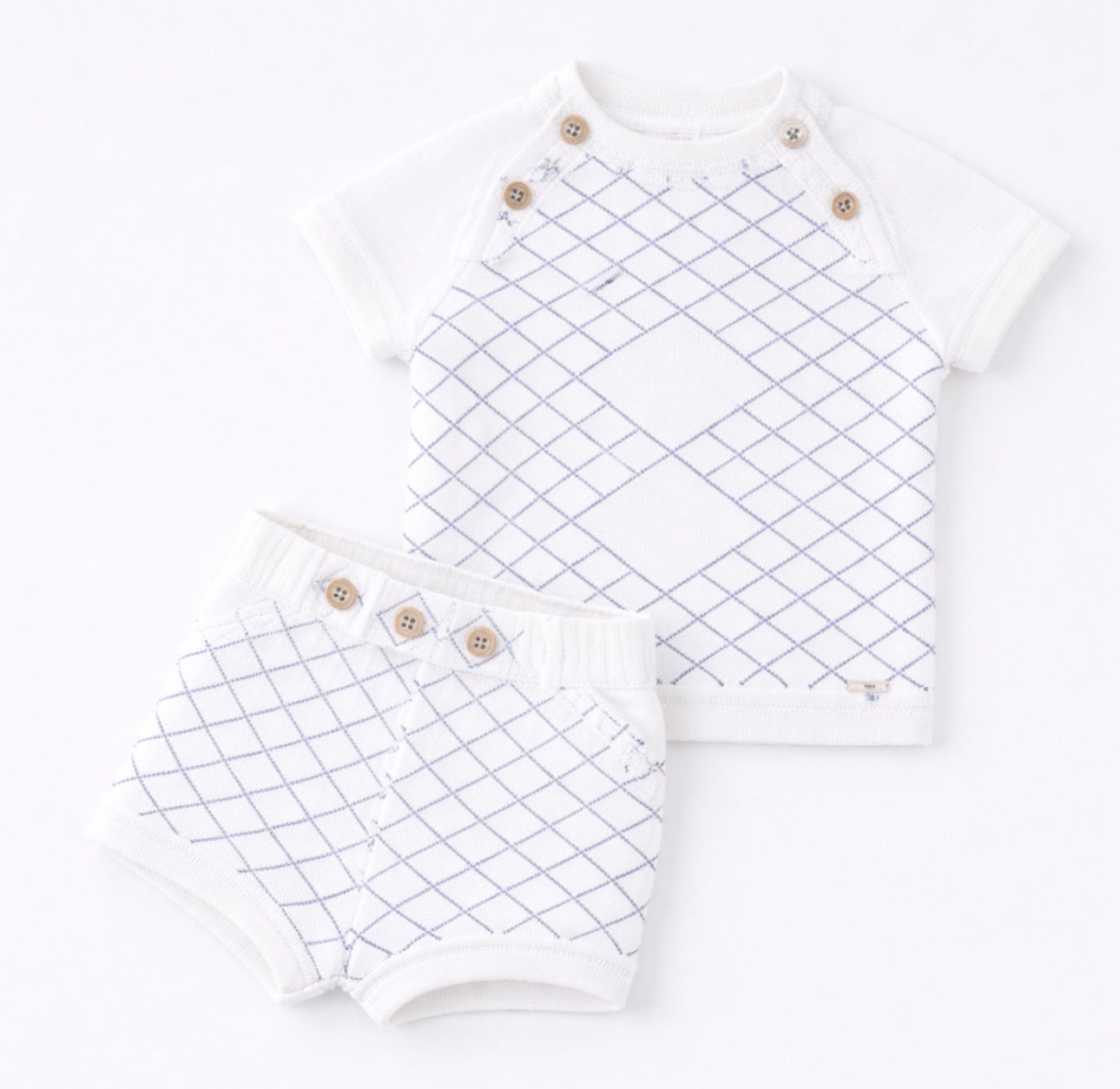 Rahigo Ivory Knit Two-Piece Set – Classic Spanish Baby Outfit