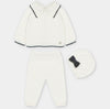 Ivory & Black Heirloom Knit 3-Piece Set