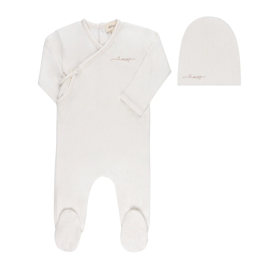 Amore Footie Wrap & Hat Set