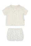 Baby Anchor Knit Set – Cream & Blue | Luxury Two-Piece Outfit