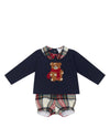 Deolinda Teddy Bear Tartan Bloomer Set