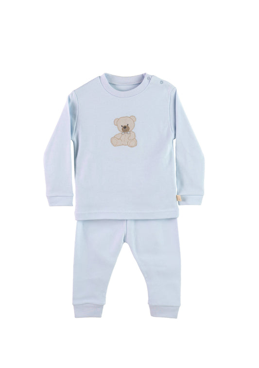 Sweet Baby Gi Blue Teddy Bear Cotton Pyjamas