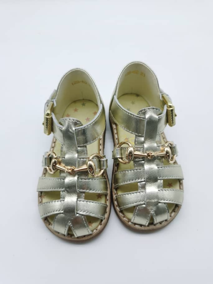 Designs by ELS Private Label Baby Sandals – Modern Gold