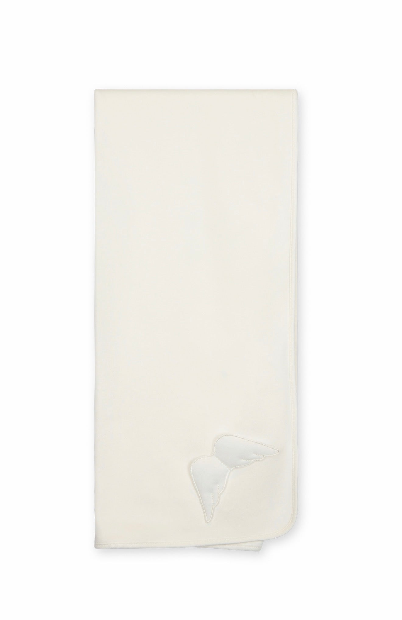 Baby Gi Angel Wings receiving Blanket — Ivory