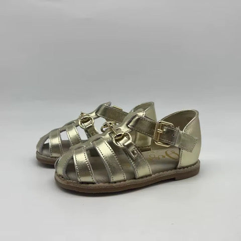 Designs by ELS Private Label Baby Sandals – Classic Gold- PRE  ORDER