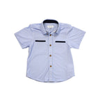 Besom Pocket Top- Blue Pinstripes | Sweet Liberty Collection