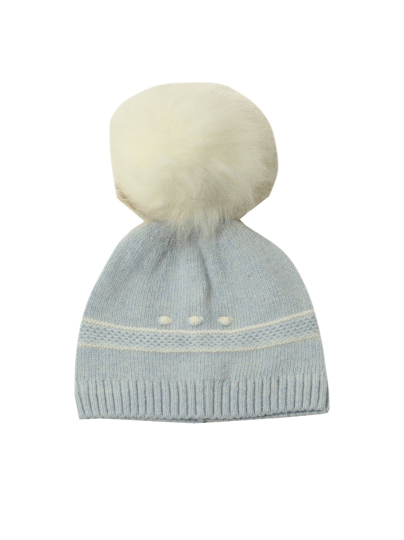 Dr.Kid Knitted Pom Pom Cap  -Blue