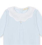 Scalloped Collar Baby Footie