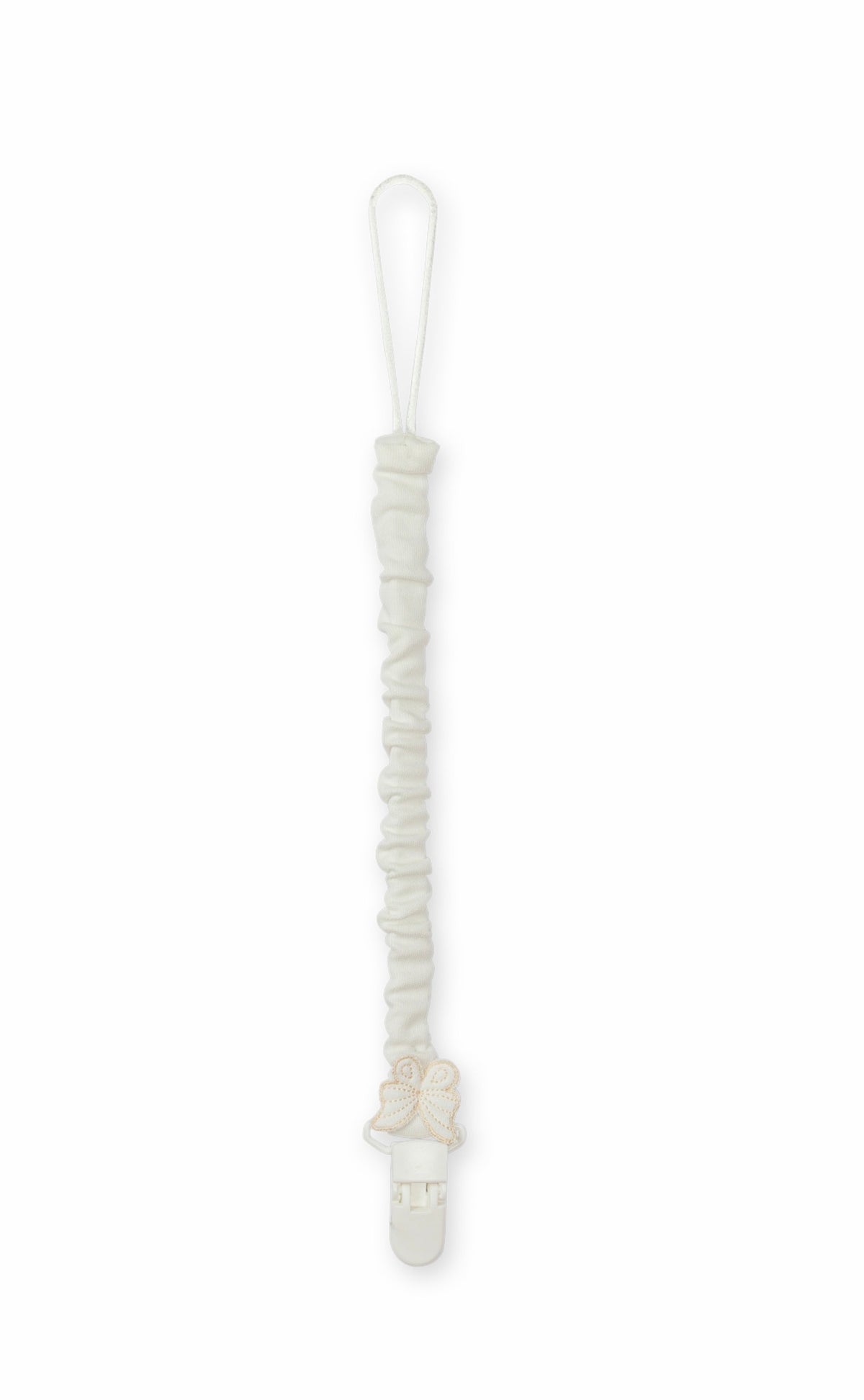 Butterfly Pacifier Clip – Baby Gi Ivory