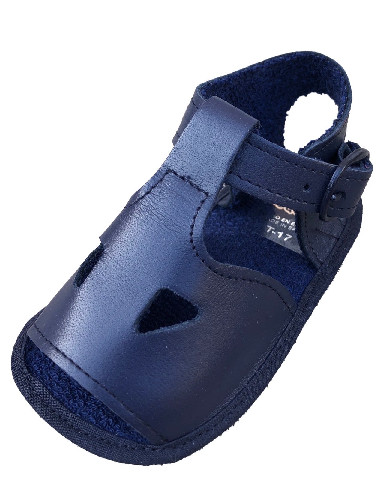 Navy Boys Crib Sandals – Soft Nappa Leather Baby Sandals