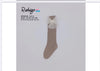 Rahigo Girls’ Taupe Cable-Knit Bow Socks