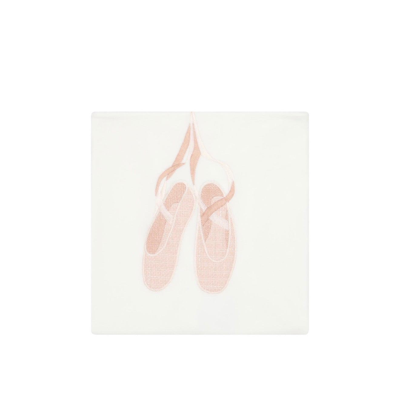 Deolinda Blush Ballet Embroidered Baby Blanket