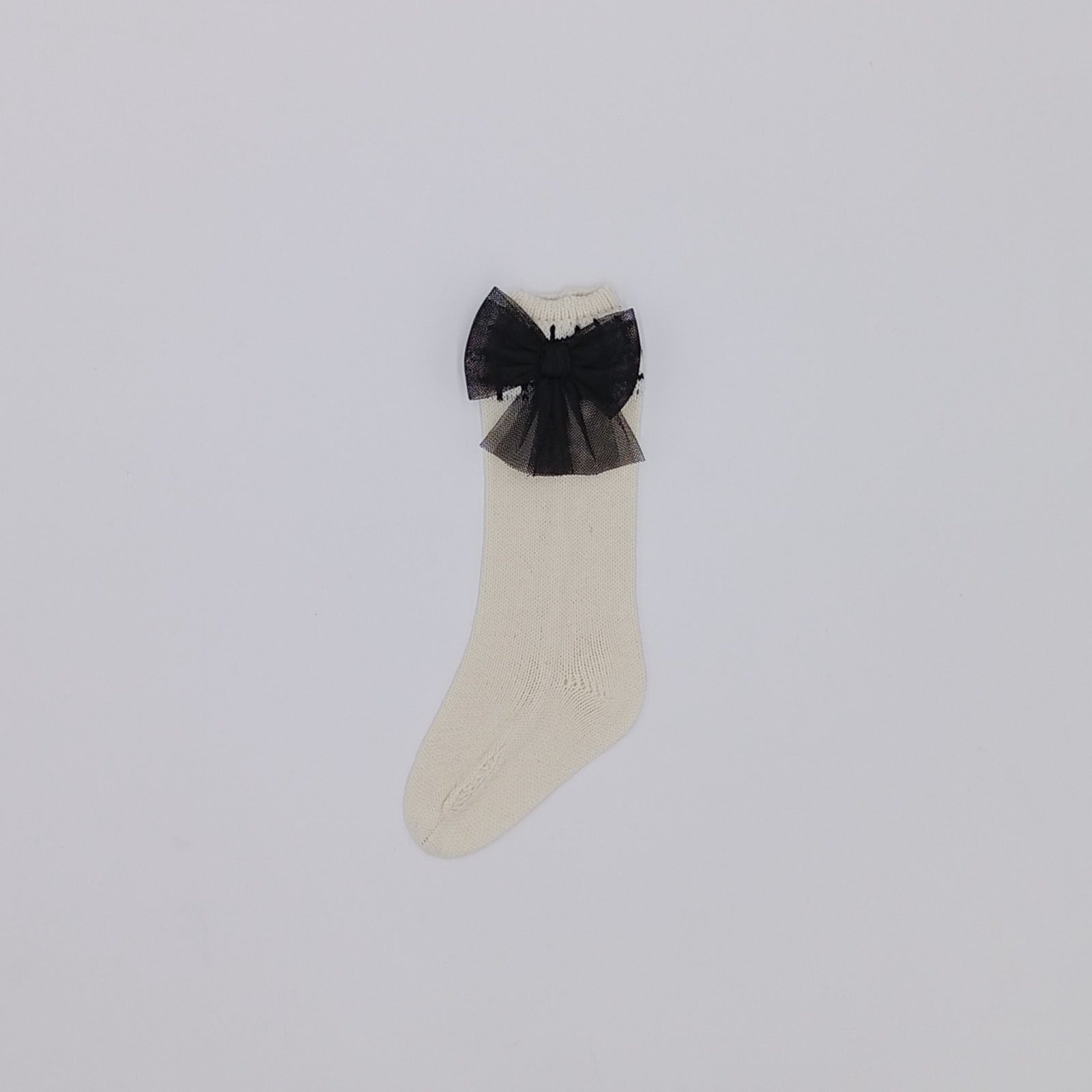Rahigo AW26 | Ivory Bow Knee Socks