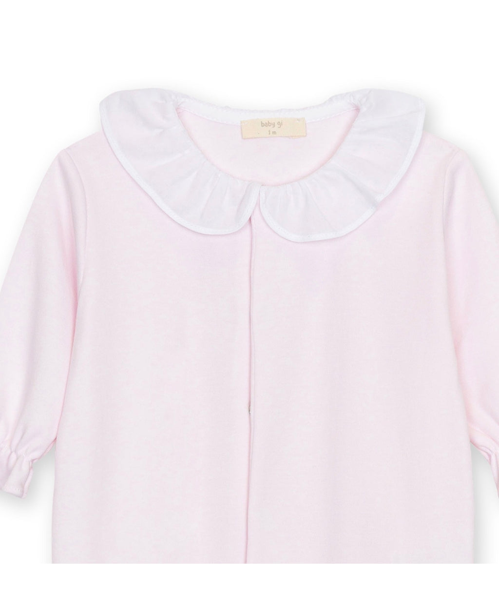 Baby Gi Butterfly Footie – Soft Pink