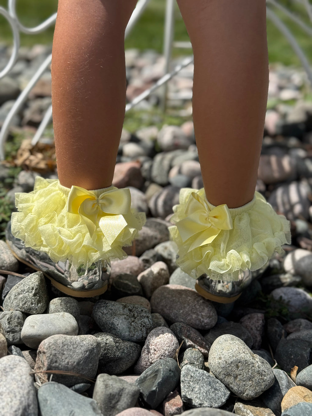 The celebration Lux Ruffle Sock – Limited Edition-Lemon