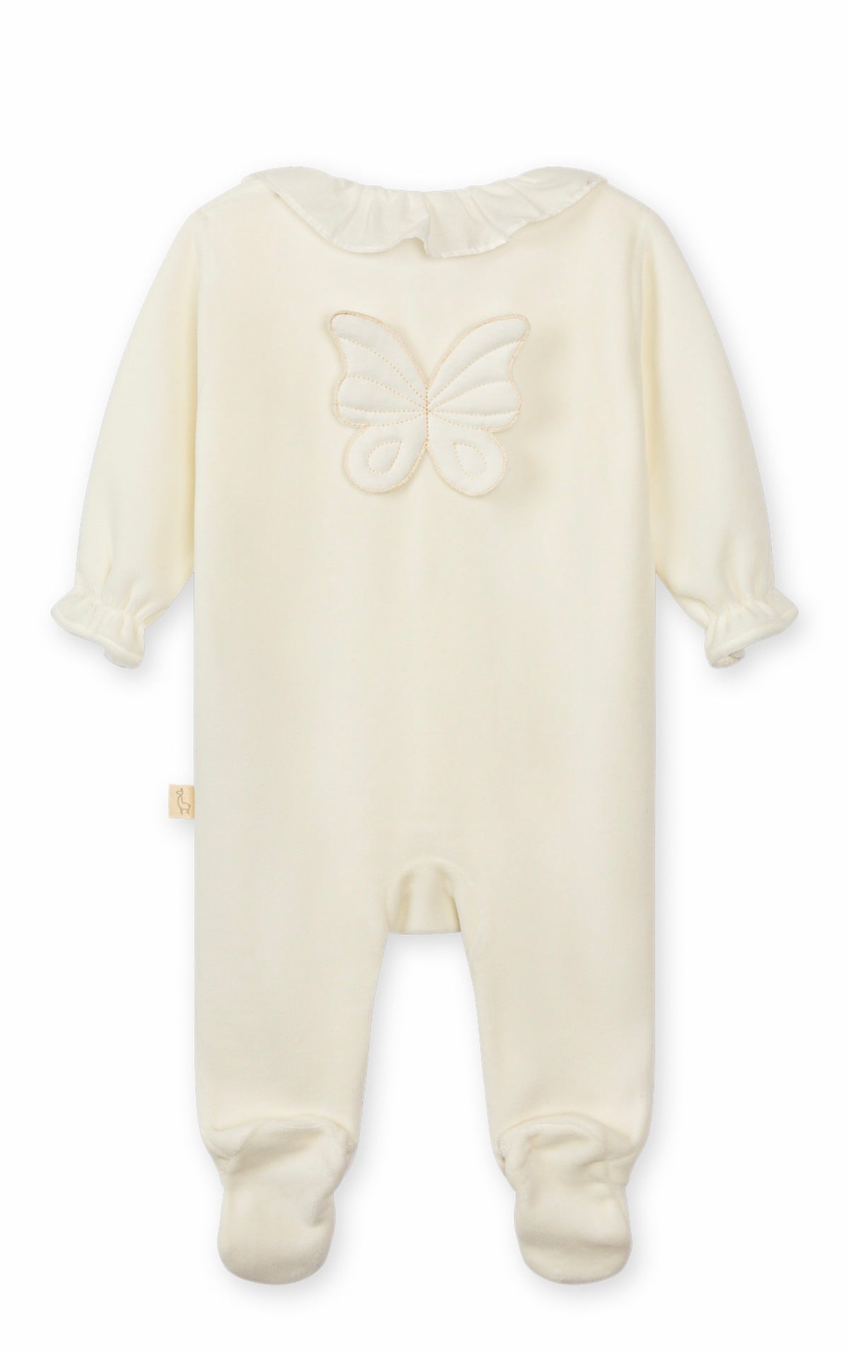 Baby Gi Ivory Butterfly Footed Sleeper