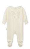 Baby Gi Ivory Butterfly Footed Sleeper