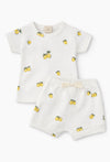 Up Baby Lemon Ribbed Two-Piece Set – Unisex Baby Lounge Set