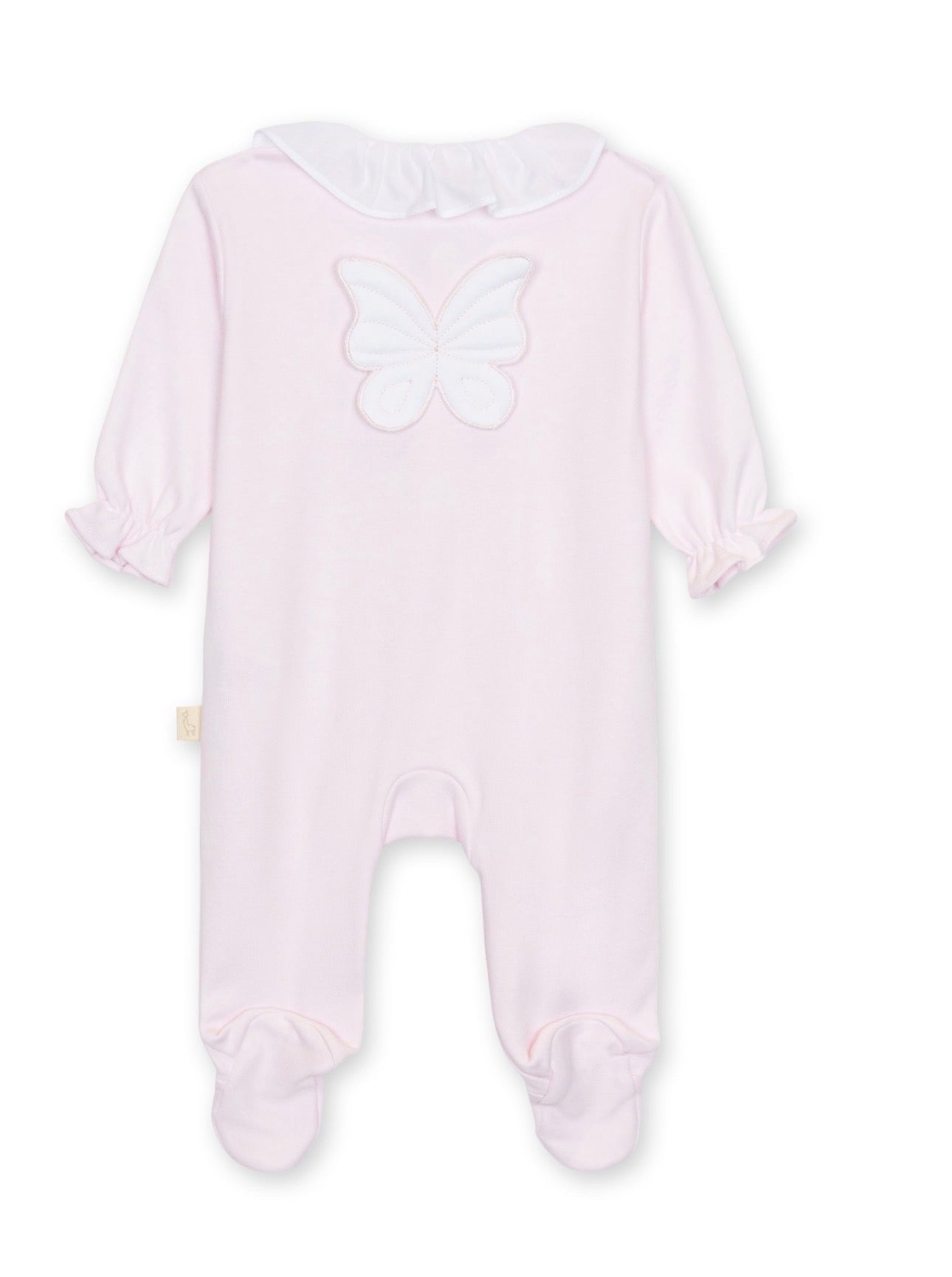 Baby Gi Butterfly Footie – Soft Pink
