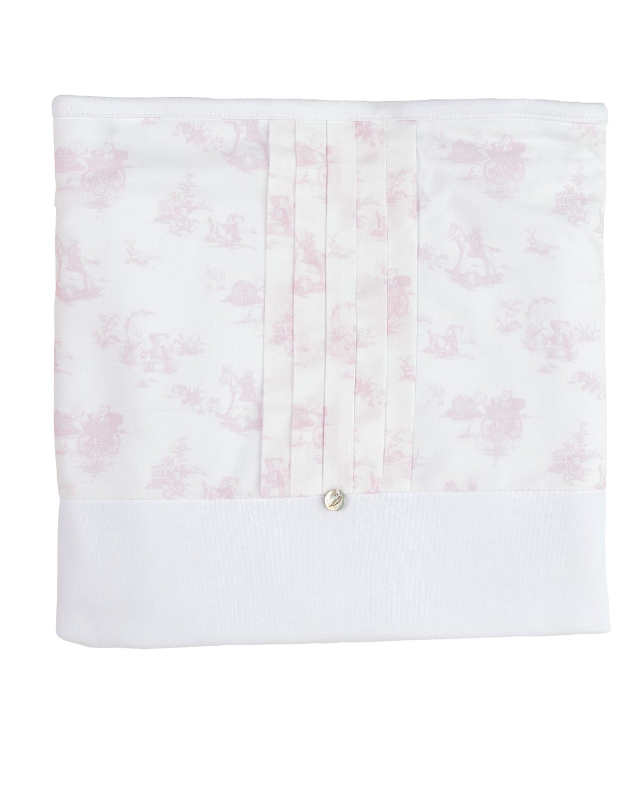 Pureté Pink Toile Print Baby Blanket – SS25 Collection
