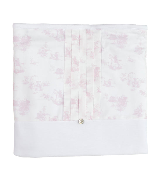 Pureté Pink Toile Print Baby Blanket – SS25 Collection