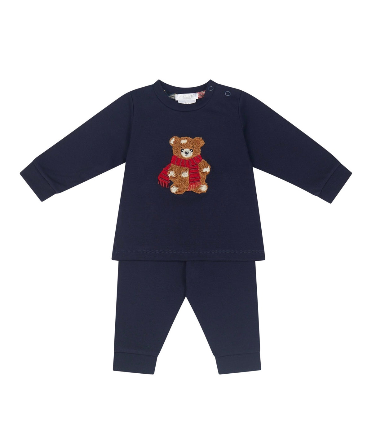 Deolinda Navy Teddy Bear Two-Piece Set