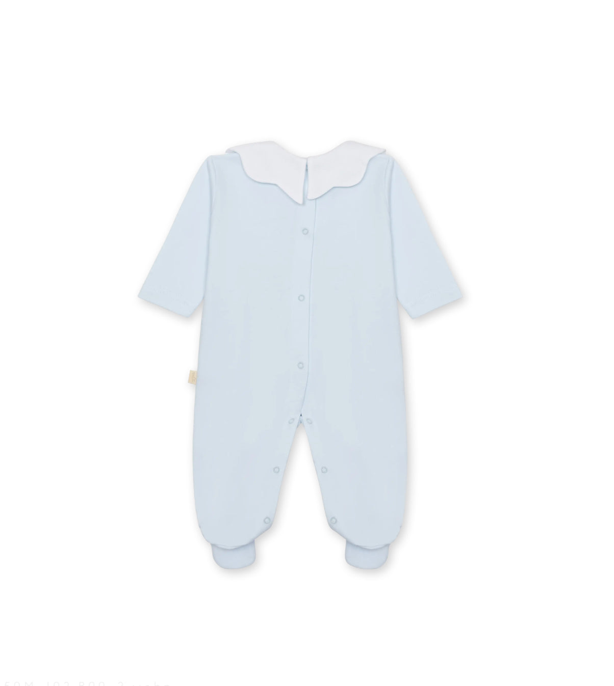 Scalloped Collar Baby Footie