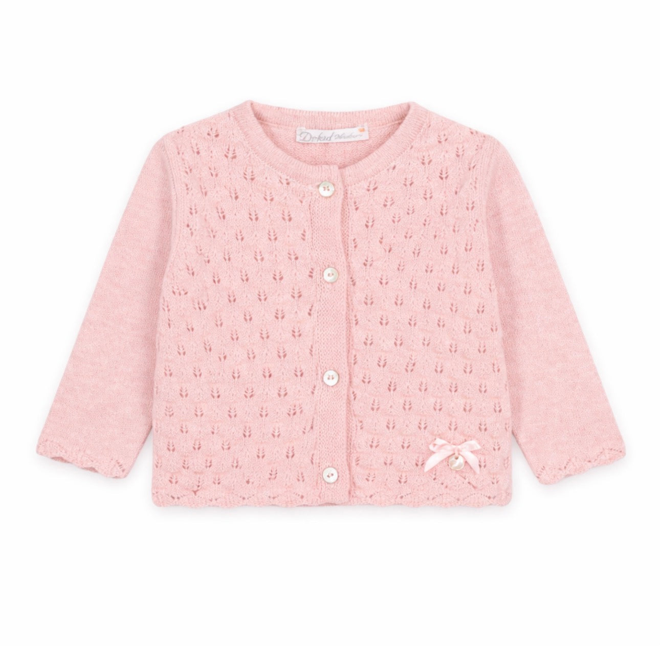 Sweet Moments Knit Baby Cardigan – Light Pink