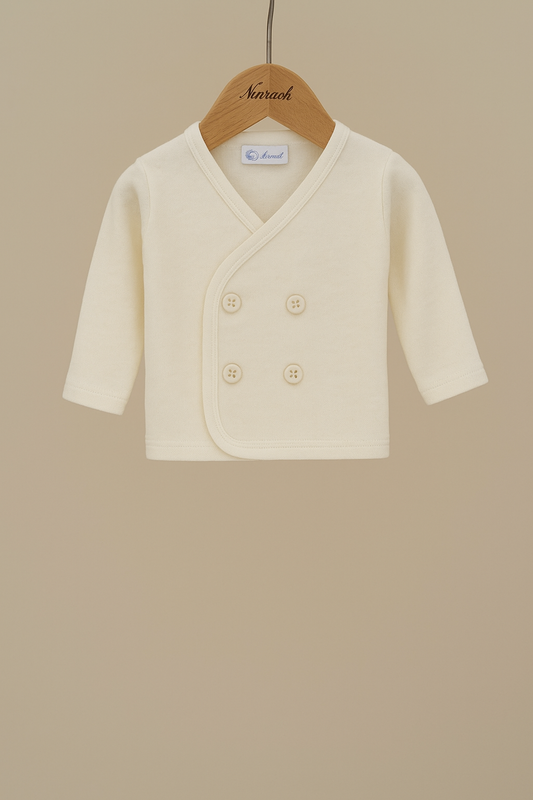  Ivory double breasted Sweater 

