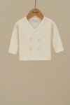 Baby Ivory double breasted Cardigan