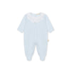 Scalloped Collar Baby Footie