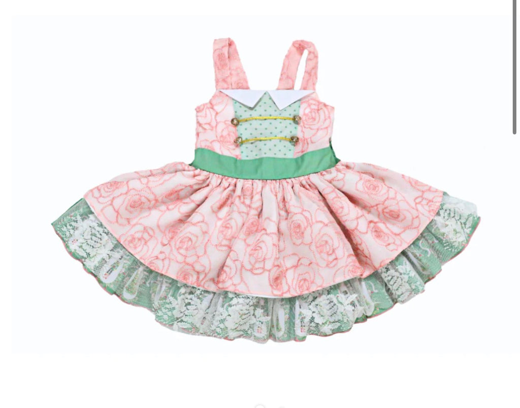 🌸 Begirl Rosette Lace Holiday Dress