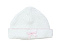 Classic Knit Baby Hats with Satin Bow